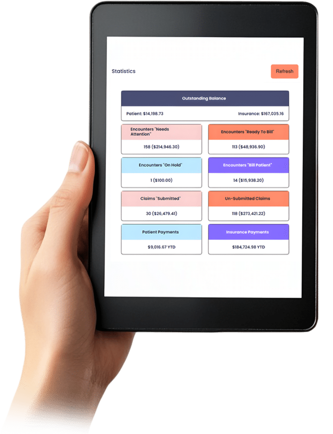 Alleva Billing Statistics View