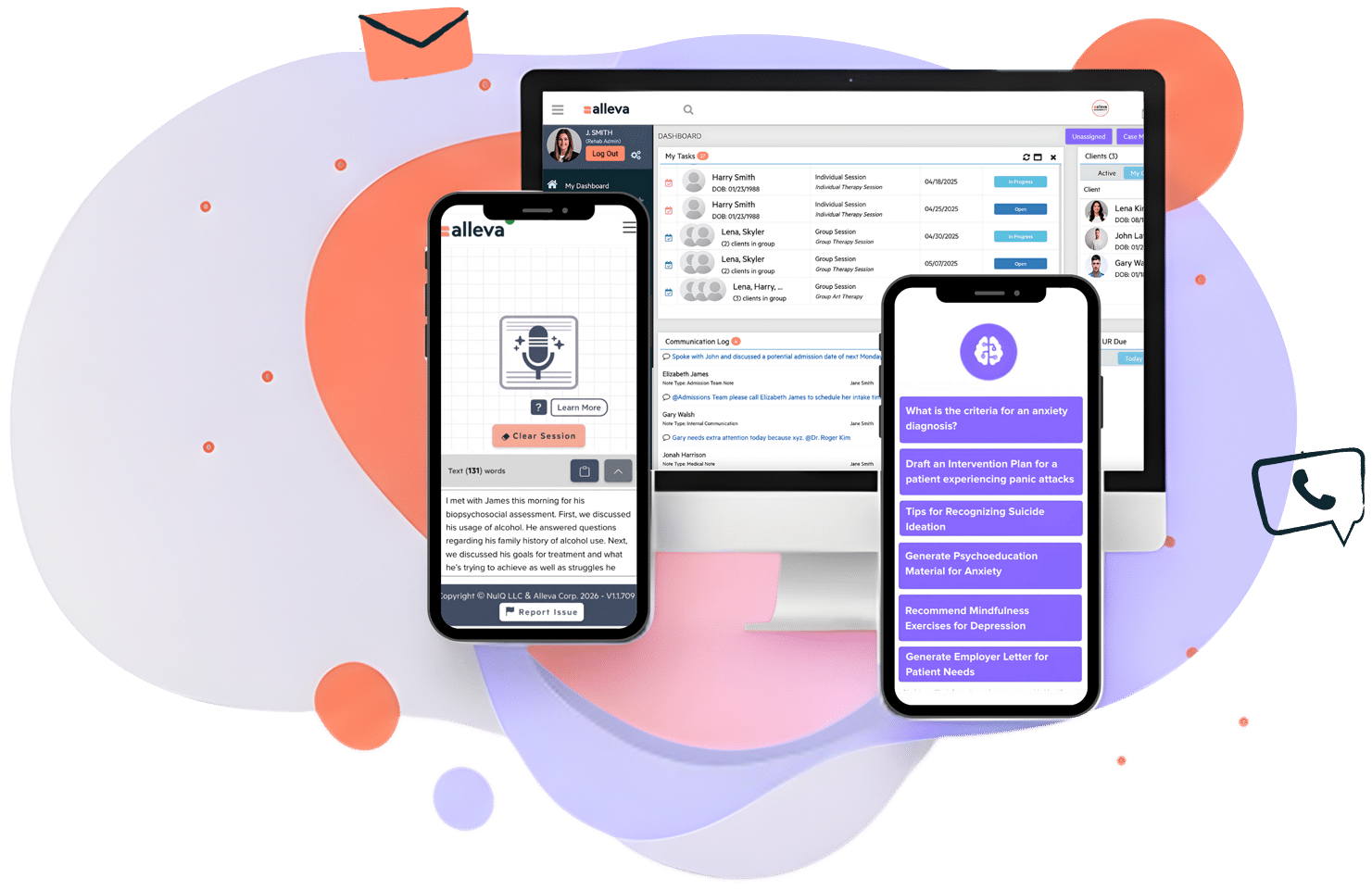 Alleva Intelligence on different devices