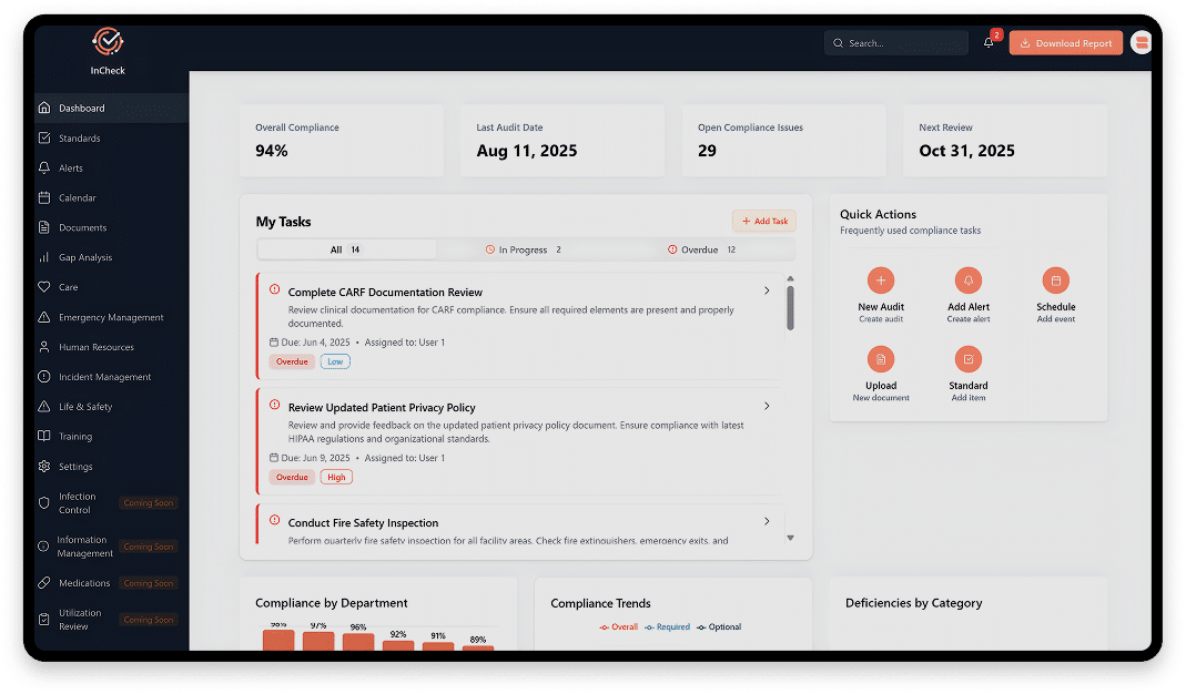 InCheck - Alleva | Behavioral Health Operations Software