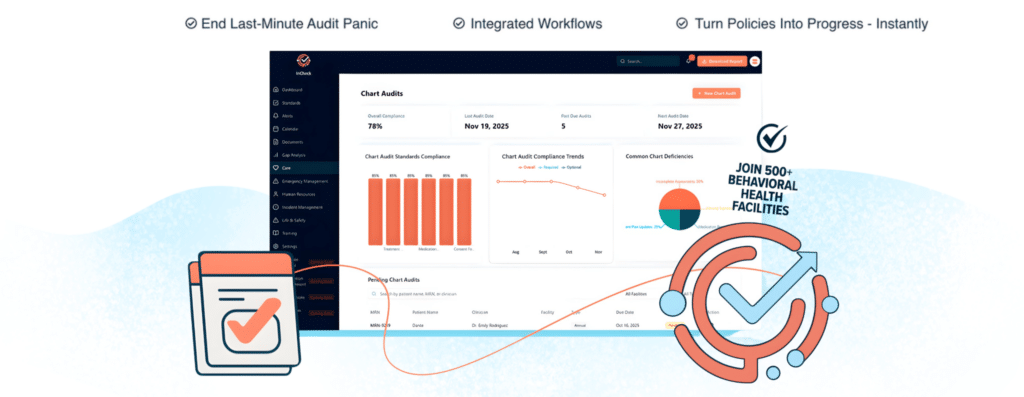 healthcare compliance certification screenshot: Alleva healthcare GRC software